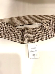 Women Beige CLASSIC BEADED BELT Waist 30" L/XL NEW with tags - Picture 1 of 4