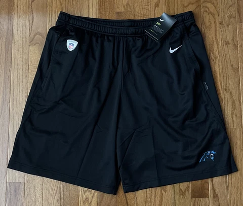 Men's Nike Carolina Panthers Sideline Coaches Dry Performance Shorts NWT XL Cover