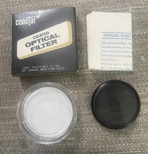 Vintage Coastar 49mm Camera Lens Filter Polarizing w/ Original Box & Case - Picture 1 of 6