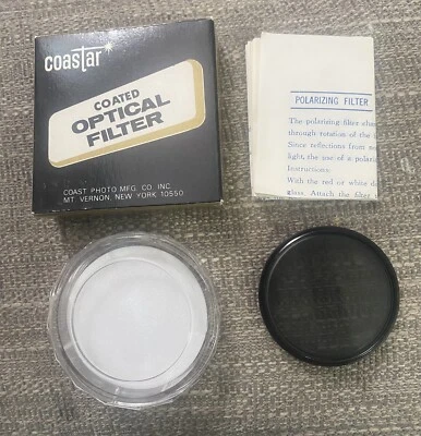 Vintage Coastar 49mm Camera Lens Filter Polarizing w/ Original Box & Case - Image 1 of 4