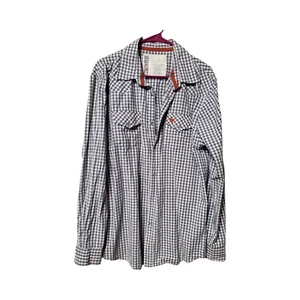 Company 81 Herren XL Perlen Druckknopf Langarm Button Down - Bild 1 von 4