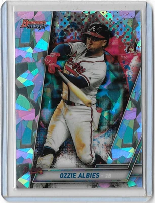 Ozzie Albies 2019 Bowman's Best Chrome #54 Atomic Refractor - Image 1 of 2