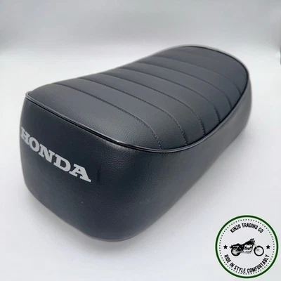 Nuevo asiento plisado Honda ATC70 1978-85 (negro) motocicleta completa. Foto 1 de 4