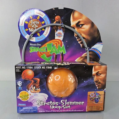 Space Jam Stratos-Slammer Basketball Hoop Set Michael Jordan Vintage 1996 NEW - Image 1 of 4