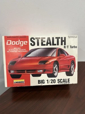 Lindberg Dodge Stealth R/T Turbo BIG 1/20 Scale Kit #72501 Factory Bagged Parts - Image 1 of 2