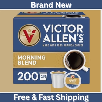 Victor Allen's Coffee Morning Blend, tostado ligero, 200 unidades, café de una sola porción Foto 1 de 4