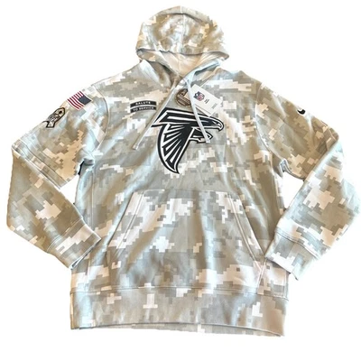 NWT Nike Atlanta Falcons Salute to Service Arctic Camo Hoodie Size Youth Small  - Image 1 of 4