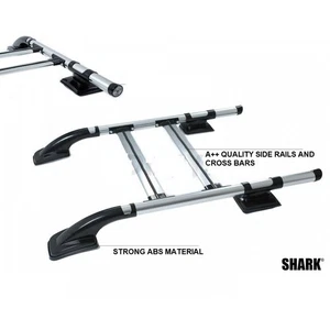 FITS NISSAN FRONTIER NP300 ROOF RAILS CROSS BARS SET SHARK STYLE 2005-2015 - Foto 1 di 8