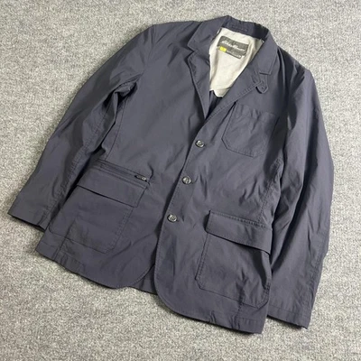 Chaqueta Blazer de Viaje Eddie Bauer Para Hombres 40 Gris Travex Nylon Elastizado Bolsillos Foto 1 de 4