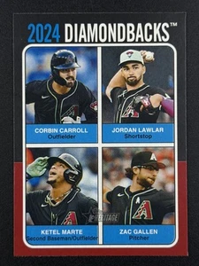 ARIZONA DIAMONDBACKS 2024 Topps Heritage High Numbers #75TQ-10 Team Quads - Picture 1 of 2