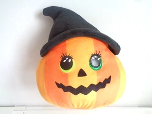 Ramona der Kürbis + Hexenhut Halloween TY Squish a Boo weiches Plüschtier 24 cm - Bild 1 von 4