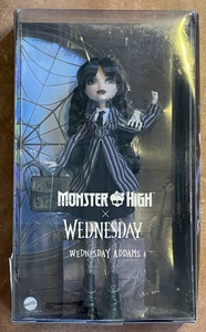 Wednesday Doll & Accessories–Addams Collectible in Uniform w/ Thing(Damaged Box) - Picture 1 of 7