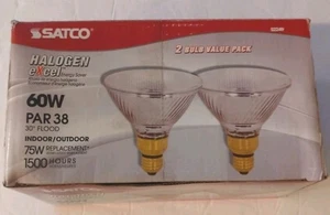 2 Pack Satco 75w/60w Par38 30 Degree Floodlight - Picture 1 of 2