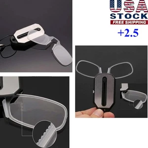 Gafas de lectura ultrafinas antifatiga clip para nariz óptica presbicia +2,5 EE. UU. - Imagen 1 de 11