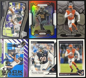 Lote de 6 tarjetas de fútbol americano Montez Sweat Chicago Bears mosaico, paralelo Prizm y más - Imagen 1 de 6