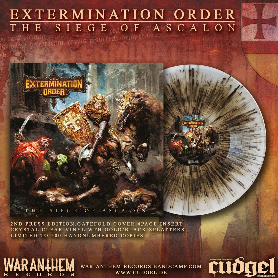 EXTERMINATION ORDER - the siege of ascalon LP clear splatter - Bild 1 von 1