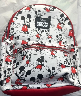 Primark Disney Mickey Mouse on White Vinyl Canvas Backpack B1 NWT Make Offer - Image 1 of 4