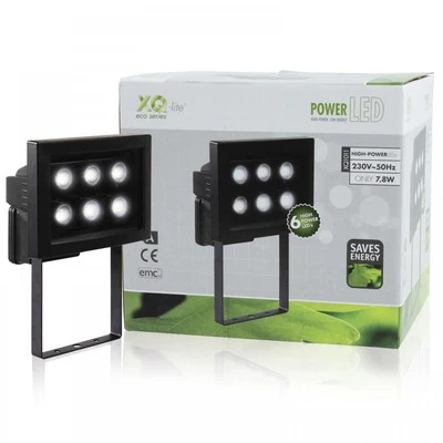 Ranex Xq-Lite 6 LED Schwarz Flutlicht Außen Garten Wand Sicherheitslampe Xq101... - Bild 1 von 3