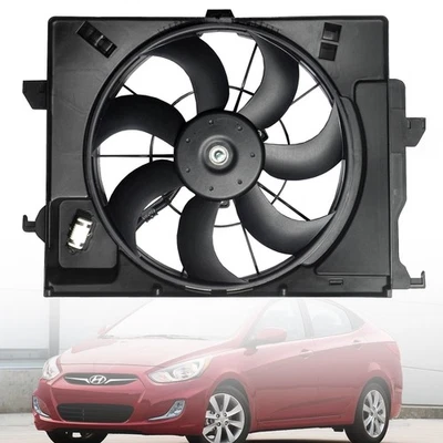 OEM Ventilador de refrigeración del radiador para 12-17 Hyundai Accent; Rio Rio5 - Image 1 of 4