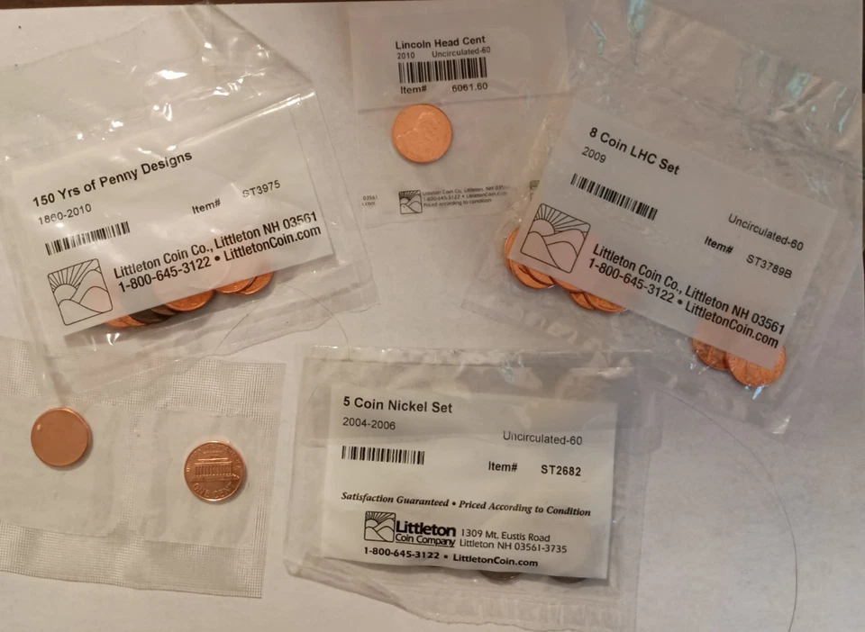 uncirculated coin set lot sealed -- lot of 5 - Image 1 of 2