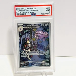 2025 Pokemon Dri En-Illustration Rare #199 Team Rocket's Weezing PSA 9 - Bild 1 von 2