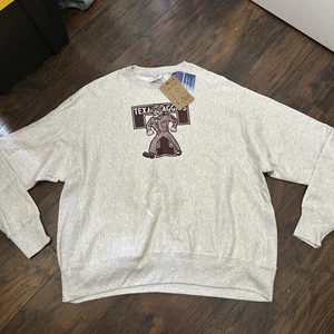 Men’s Champion Texas A&M Aggies Ol Sarge Crewneck Sweatshirt Grey Sz XXL NWT - Picture 1 of 9