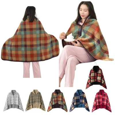 Plaid Wearable Blanket Thicken Casual Office Blanket  Outdoor Travel - image 1 of 4