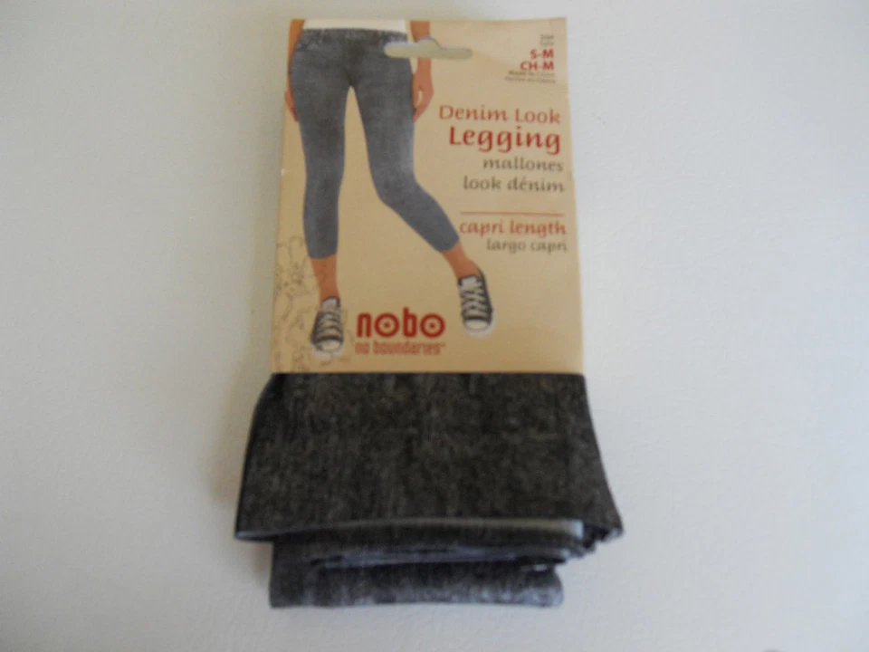 Womens No Boundaries Denim Look Legging sz S-M, M-L NWT - Image 1 of 1
