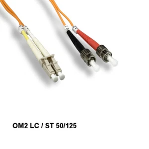 LOT10 Kentek 3m OM2 LC to ST Multi-Mode Fiber Optic Cable 50/125 Duplex ATM - Picture 1 of 1