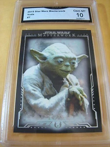 Yoda 2015 Star Wars Masterwork # 7 Graded 10 L@@@K - Bild 1 von 1