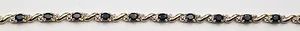 14k Yellow Gold Sapphire and Diamonds Ladies Bracelet - Picture 1 of 4