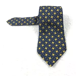 Authentic Hermes Necktie Vintage And Unique Unisex Silk Tie - Picture 1 of 7