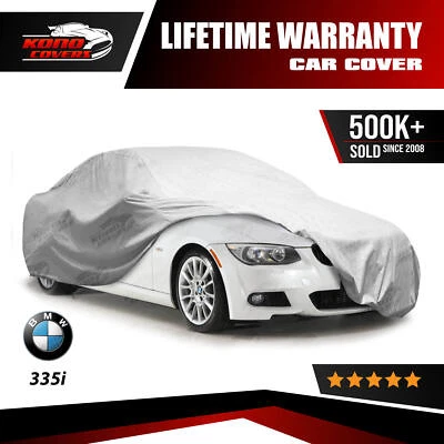 Cubierta de coche impermeable de 5 capas para sedán BMW 335I 2007 2008 2009 2010 2011 2012 Foto 1 de 4