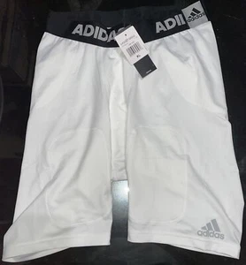 Pantalones Cortos ADIDAS 5 Bolsillos Faja Fútbol Compresión Blanco (Sin Almohadillas) Para Hombre Talla XL - Imagen 1 de 4