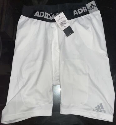 Pantalones Cortos ADIDAS 5 Bolsillos Faja Fútbol Compresión Blanco (Sin Almohadillas) Para Hombre Talla XL Foto 1 de 4
