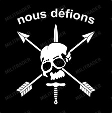 US Army Special Forces "Nous Défions" Self-adhesive Vinyl Decal