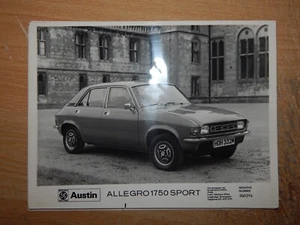 Genuine AUSTIN ALLEGRO 1750 SPORT FOUR DOOR press photo #240314 HOH 332M - Picture 1 of 1