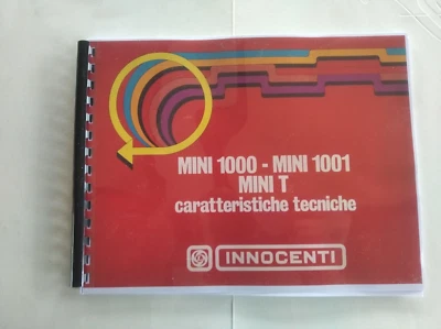 INNOCENTI MINI 1000 1001 MINI t  Manuale Caratteristiche Tecniche - Immagine 1 di 4