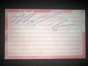 2011 MARLINS: Matt Dominguez, SIGNED 3x5 Card - Picture 1 of 1