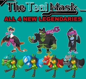 DLC Ogerpon, Fezandipiti, Okidogi e Munkidori La maschera d'acqua Pokemon Scarlatto/V - Foto 1 di 8