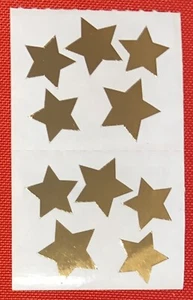 NUEVAS Pegatinas Mrs. Grossman's ESTRELLAS DORADAS 1989 Pegatinas retiradas por yarda - Imagen 1 de 3