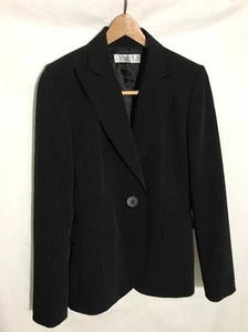 Tahari Arthur S. Levine Black Red Pinstripe Jacket Size 6 - Picture 1 of 8