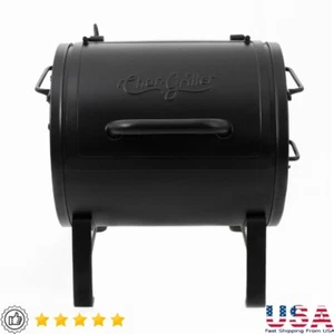 Portable Charcoal Grill Side Fire Box Camp BBQ Smoker Easy Cleanup Cooking New - Picture 1 of 8