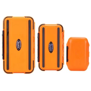 Large Orange Double sided Waterproof Tackle Storage Box Dividers Fishing Case - Picture 1 of 6