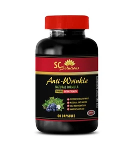 Anti-aging naturals - ANTI-WRINKLE COMPLEX - resveratrol capsules - 1 Bottle - Picture 1 of 12