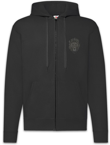 LOEWE Felpa con cappuccio con cerniera Lion Face vegana vegetariano protezione degli animali viso leone benessere degli animali