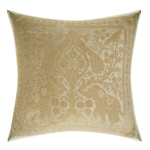 Indian Brocade Silk Cushion Cover Home Decor Elephant Designer Pillow Case 12"