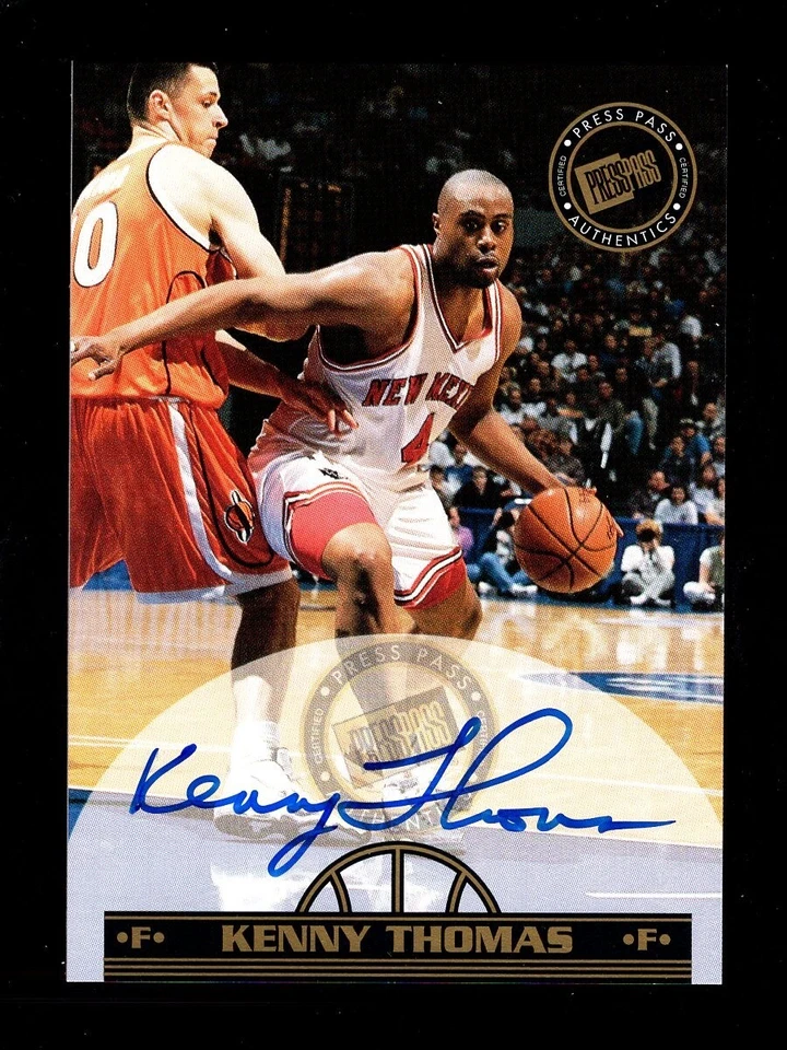 1999 PRESS PASS KENNY THOMAS AUTÓGRAFO NOVO MÉXICO - Imagem 1 de 1