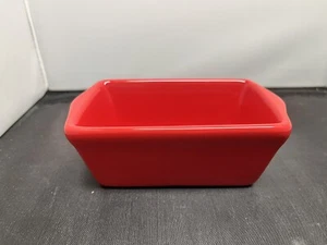 Celebrate It Ceramic Stoneware Baking Mini Loaf Pan Red 6"x3 1/2" x 2 1/8" - Picture 1 of 4