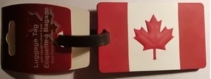 Hochwertiger kanadischer Flagge Gepäckanhänger Größe 2,6""x4.1"" - 6,5 x 10,5 cm - Bild 1 von 1